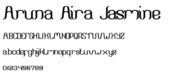 ARUNA AIRA JASMINE font